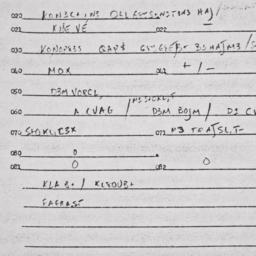 Eastern questionnaire, answ...