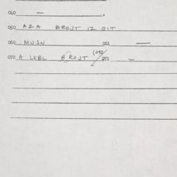 Eastern questionnaire, answ...