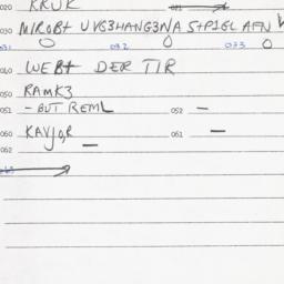 Eastern questionnaire, answ...
