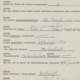 Western questionnaire, answ...