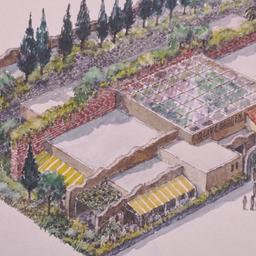 Aerial perspective drawing.
