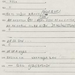 Eastern questionnaire, answ...