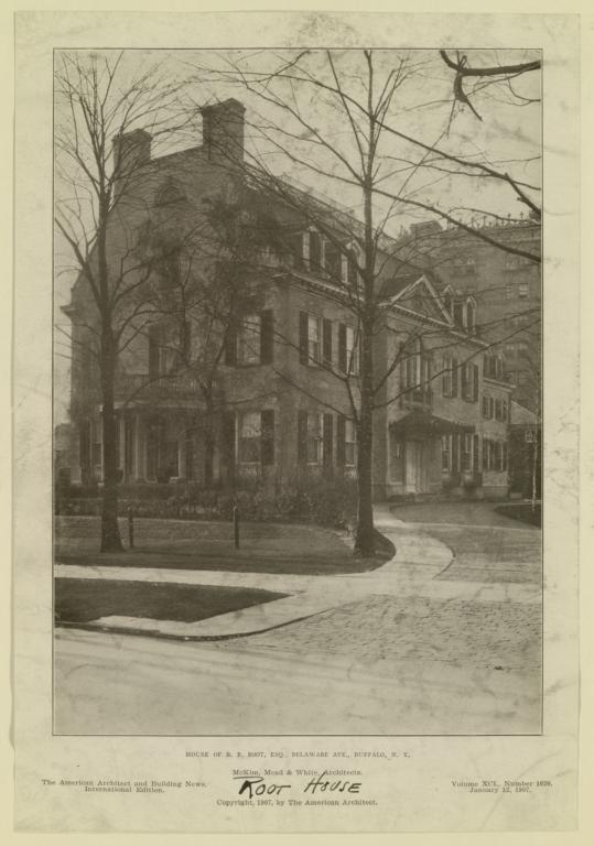 House of R. R. Root, Esq., Delaware Ave., Buffalo, N. Y. McKim, Mead & White, Architects