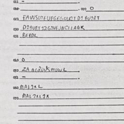 Eastern questionnaire, answ...