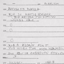 Eastern questionnaire, answ...