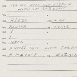Eastern questionnaire, answ...