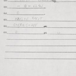 Eastern questionnaire, answ...