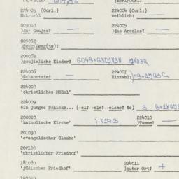 Western questionnaire, answ...