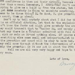 17 August 1945 letter to pa...