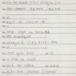 Eastern questionnaire, answ...