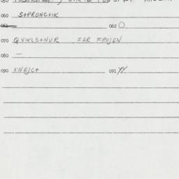 Eastern questionnaire, answ...