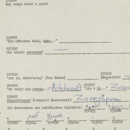 Western questionnaire, answ...