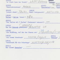 Eastern questionnaire, answ...