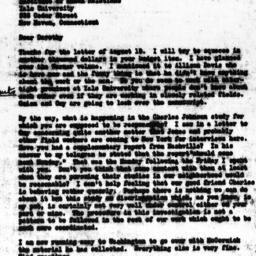 Letter from Gunnar Myrdal t...