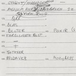 Eastern questionnaire, answ...