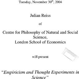 Announcements, 2004-11-30. ...