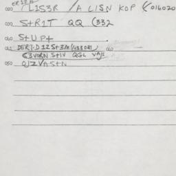 Eastern questionnaire, answ...