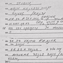 Eastern questionnaire, answ...