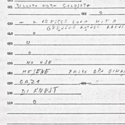 Eastern questionnaire, answ...