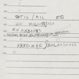 Eastern questionnaire, answ...