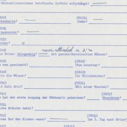 Western questionnaire, answ...