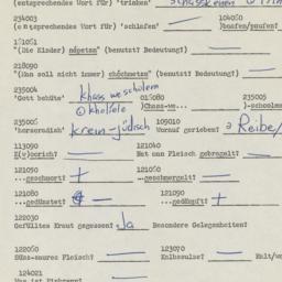 Western questionnaire, answ...
