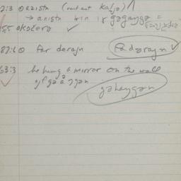 Eastern questionnaire, blue...