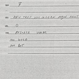 Eastern questionnaire, answ...