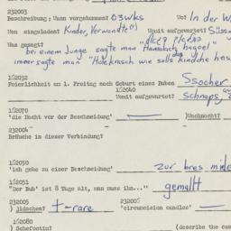 Western questionnaire, answ...