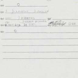 Eastern questionnaire, answ...