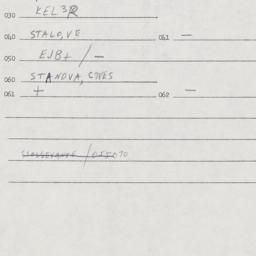 Eastern questionnaire, answ...