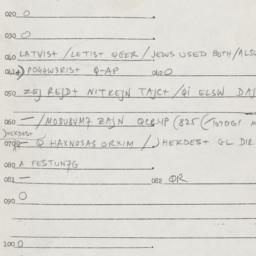 Eastern questionnaire, answ...