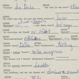 Western questionnaire, answ...
