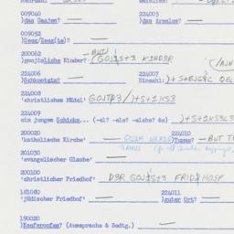 Western questionnaire, answ...