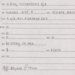 Eastern questionnaire, answ...