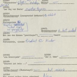 Western questionnaire, answ...