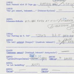 Western questionnaire, answ...
