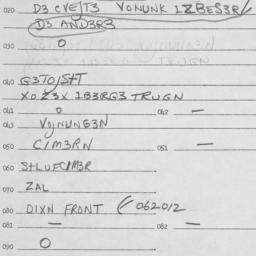 Eastern questionnaire, answ...