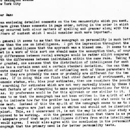 Letter from Harold Gullikse...