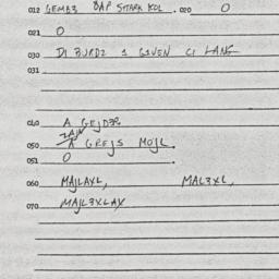 Eastern questionnaire, answ...