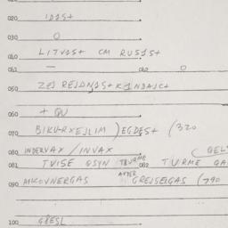 Eastern questionnaire, answ...