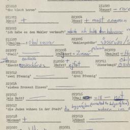 Western questionnaire, answ...