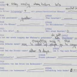 Western questionnaire, answ...