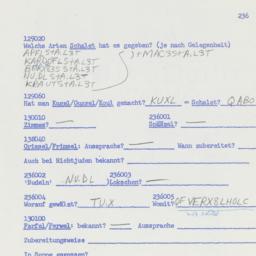 Western questionnaire, answ...