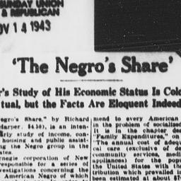 Review of THE NEGRO'S S...