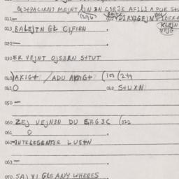 Eastern questionnaire, answ...