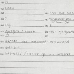 Eastern questionnaire, answ...