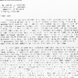 Letter from Ralph J. Bunche...