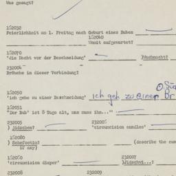 Western questionnaire, answ...