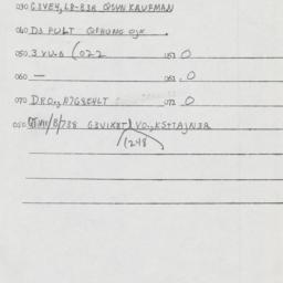 Eastern questionnaire, answ...
